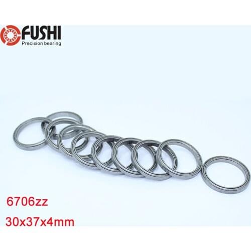 6706ZZ Bearing 30*37*4 mm ( 10 PCS ) ABEC-1 Slim Thin Section 61706ZZ Ball Bearings 6706 Z ZZ