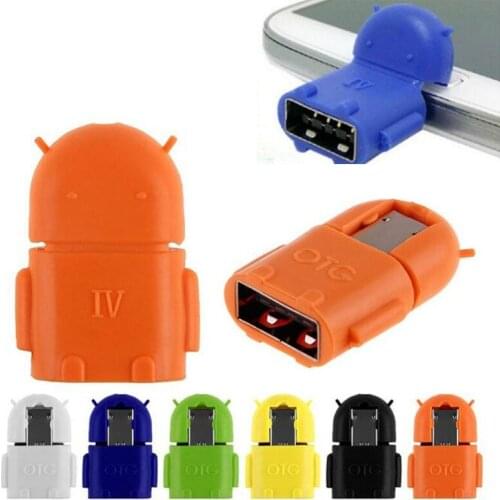 Hopeboth Micro USB to USB OTG Adapter Android Robot Shape OTG Adapter for smart phone, phone Connect to USB Flash/Mouse/Keyboard