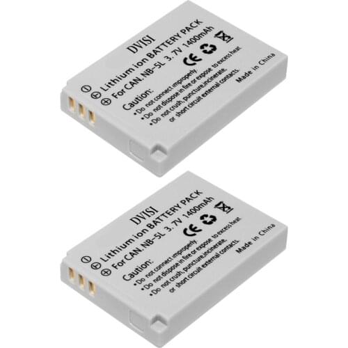 2pcs/lot 1400mAh 3.7V NB-5L NB 5L NB5L Rechargeable li-ion Camera Battery For Canon 900 Ti SD790 IS SD950 SD900 SD990 z1