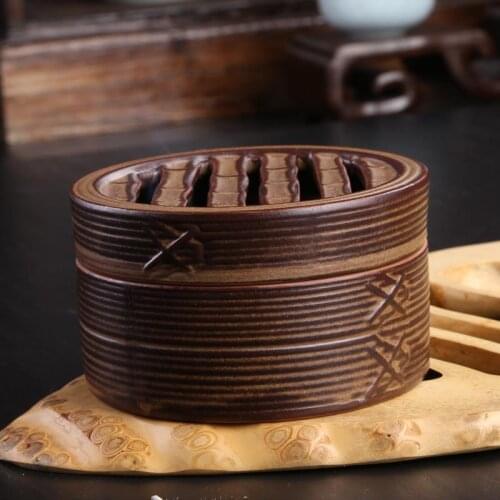 Progresses day by day Steamer creative censer Fragrant incense coil tower cone incense Buddha with supplies Kung incense burner