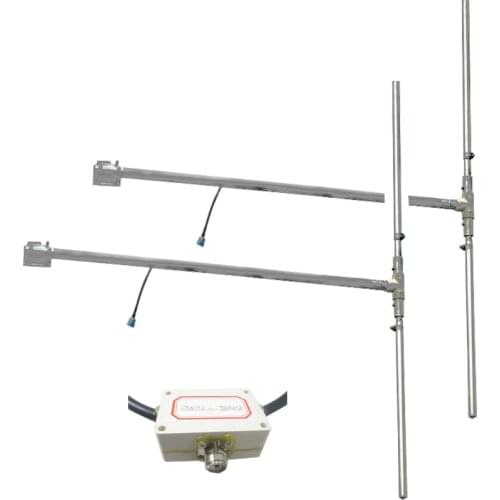 FMUSER Two Bay of DP100 Dipole FM Antenna Power Spliter Power Divider 87-98MHz for 350W FM Transmitter