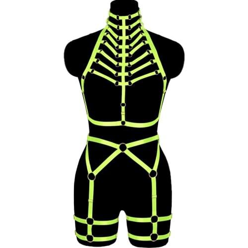 Erotic Harness Fashion Goth Women Underwear Garters Belt Sexy Gothic Suspenders Bondage Straps Body Punk Accessories