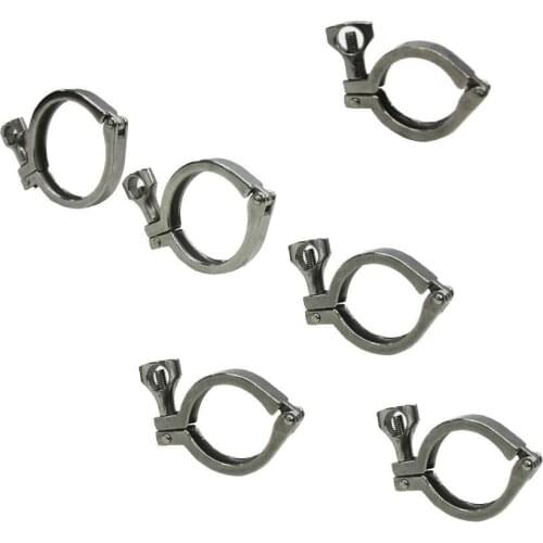 50.5mm-119mm Tri Clamp Clover SUS 304 Sanitary Fitting for Home Brewing OD Ferrule Tighten Thumb Screw