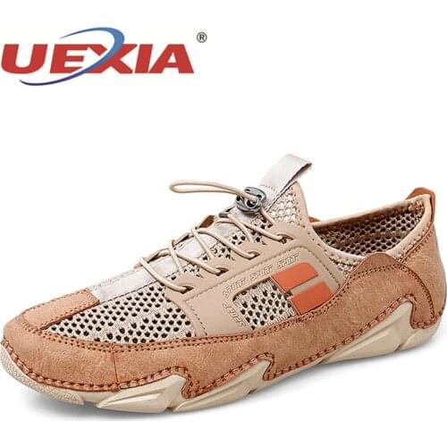Summer Men Shoes Sneakers Fashion Spring Casual Comfortable Mesh Outdoor Lightweight Walking Mesh Driving Handmade Breathable