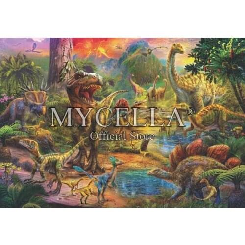 Cartoon 5d Diy Diamond Painting Art Landscape Dinosaurs Cross Stitch Diamond Embroidery Mosaic Wall Stickers Home Decor Gifts