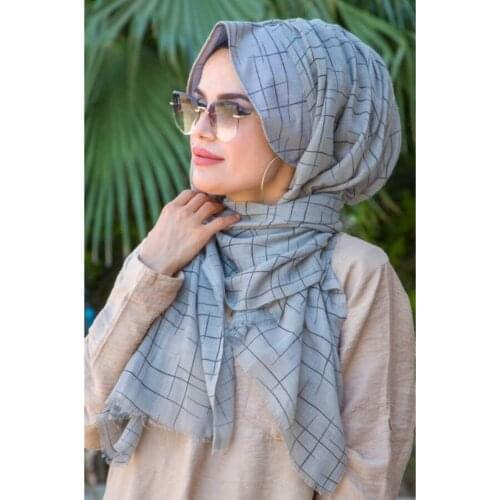 Muslim fashion women wrinkled hijab scarf soft solid head scarves turban shawls and wraps hijab femme musulman kopftuch