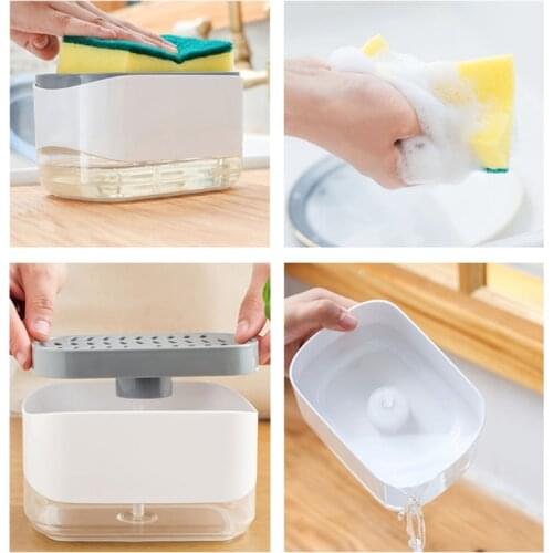 Dish Soap Dispenser for Kitchen Innovative Soap Dispenser Holder Countertop Soap Pump Dispenser 11.8 oz. Pump Dispenser W3JE