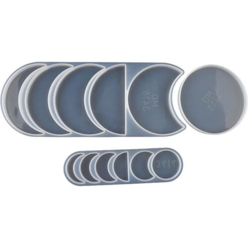 New Lunar Eclipse Mold DIY Handmade Resin Epoxy Mold Silicone Moon Pendant Mold DIY Jewelry Making Tools
