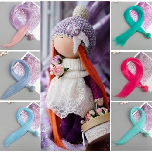 Doll Accessory 1 pcs 50*100cm our generation Straight Hair Wigs for BJD/SD/Blyth Dolls Hair Wefts toy for girl