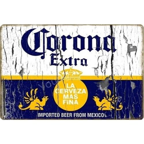 Beach Club Beer Poster Metal Tin Signs Retro Wall Stickers For Bar Pub Cafe Decoration Art Plaque Vintage Home Decor YI-208