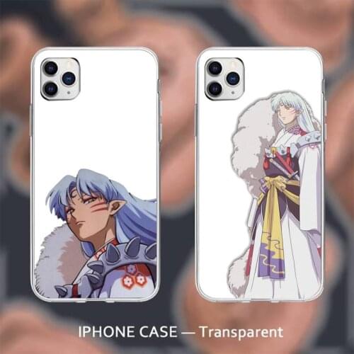 Anime inuyasha Phone Case Transparent for iPhone 6 7 8 11 12 s mini pro X XS XR MAX Plus cover funda shell