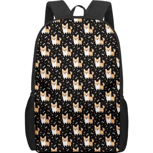 Custom DIY Dog Pet Designed 3D Print Backpacks Customer DropShipping