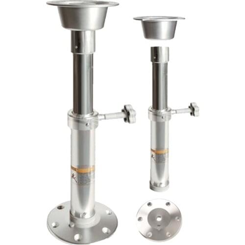 Removable Adjustable Table Pedestal Base for Marine Boat RV Aluminum 19.7"-27.6"