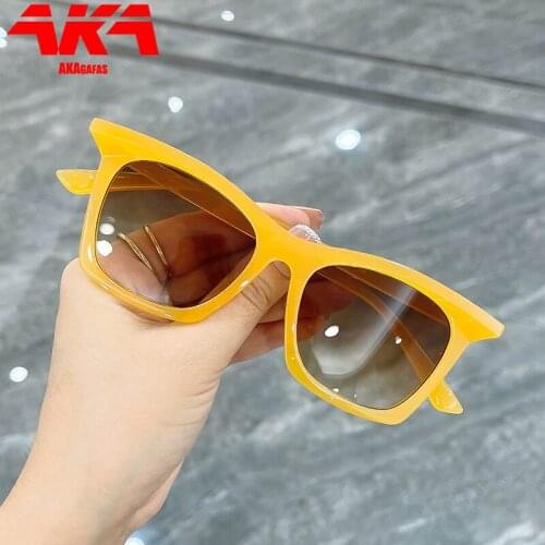 AKAgafas Square Sunglasses Women/Men 2021 Vintage Luxury Brand Designer Sun Glasses Women Personality Mirror Oculos De Sol Mujer