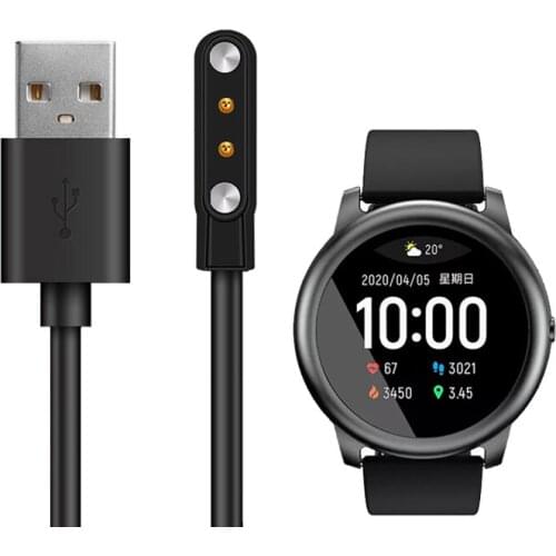 Smartwatch Dock Charger Adapter Magnetic USB Charging Cable Base Cord Wire for Xiaomi YouPin Haylou Solar LS05 Sport Smart Watch