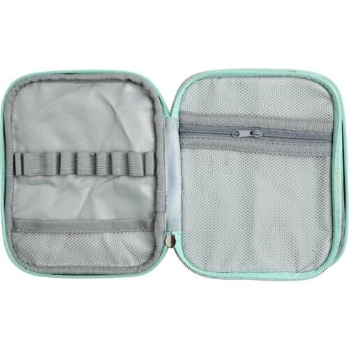 1 Piece 18*14*4cm New Crochet Bag Green Lily Short Crochet Empty Bag Knitting Wool Sewing And Embroidery Tool Storage Bag