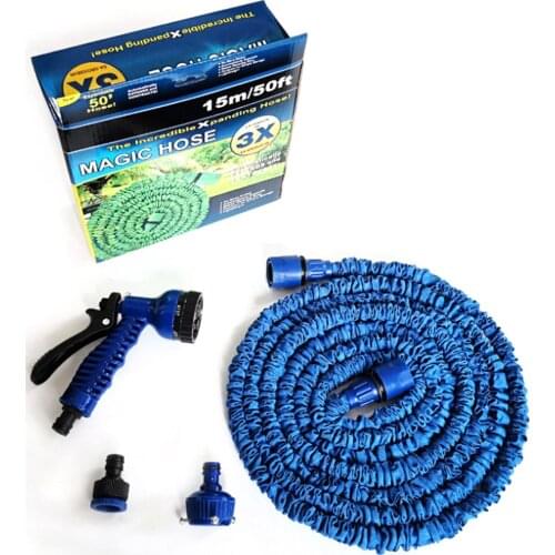 2021 25Ft-100Ft Expandable Garden Hose Watering Hoses Pipe With Spray Gun Car Wash Magic Flexible Water Hose Garden Supplies