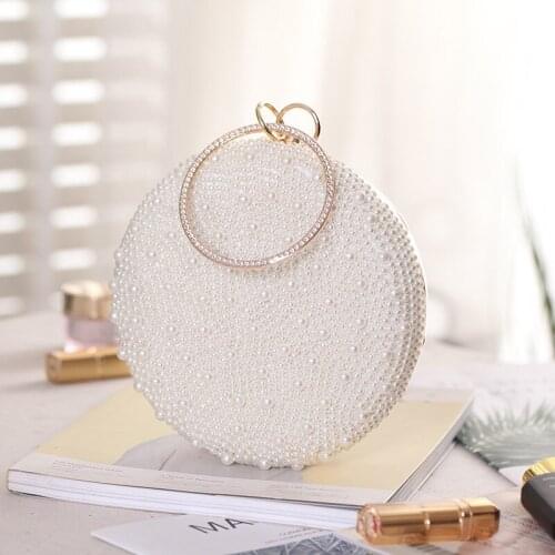 2021 Korean Chic Party Wedding Round Evening Bags Party Wedding Purses