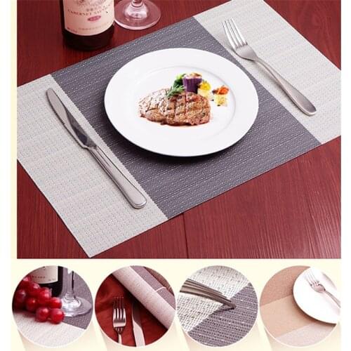 2021 new simple western placemats, placemats, western food insulation pads, rectangular tableware cups, non-slip mats