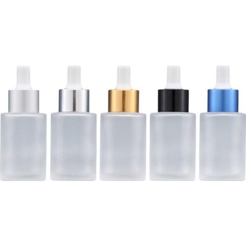 70Pcs Factory Price 30ml Dropper Bottle Frosted Glass Perfume Essential oil Aromatherapy Electronic Cigarette Oil Cosmetic