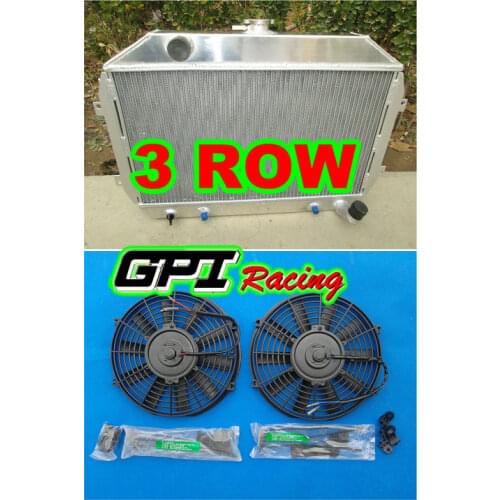 Aluminum Radiator & fan for Nissan Datsun 240Z 260Z FOR FAIRLADY Z 1970-1975 1971 72
