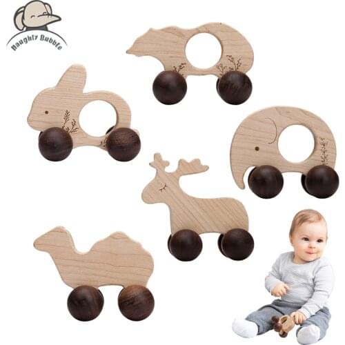 Nordic Style Wooden Toys for Children Montessori Maple Wooden Building Block Car Baby Educational Toys Newborn Baby Toddler Toys