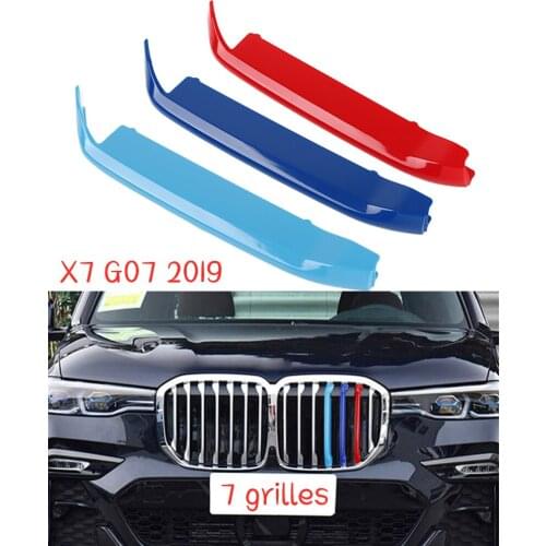 For BMW X2/X7/Z4 F39 G07 E89 2008-2019 ABS Car Front Grille Colourful Decoration Trim Accessories 3 pcs