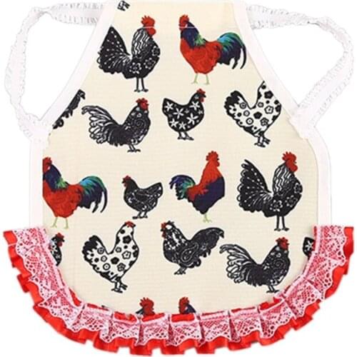 Poultry Hen Saddle Apron Pet Clothes Birds Chilken Dress with Adjustable Strap Suit for Small/Medium/Large Hens W3JE