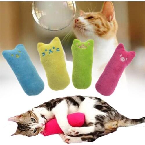 Cute Cat Toy Funny Interactive Plush Creative Plush Pillow Popular High Quanlity Catnip Toy Teeth Grinding Cute Pet Scratcher To