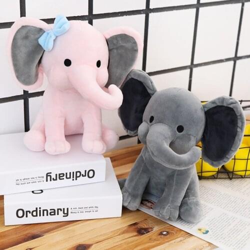 Colorful Elephant Doll Plush Toys, Baby Elephant Baby Comfort Play Baby Independent Sleeping Doll Birthday Gift