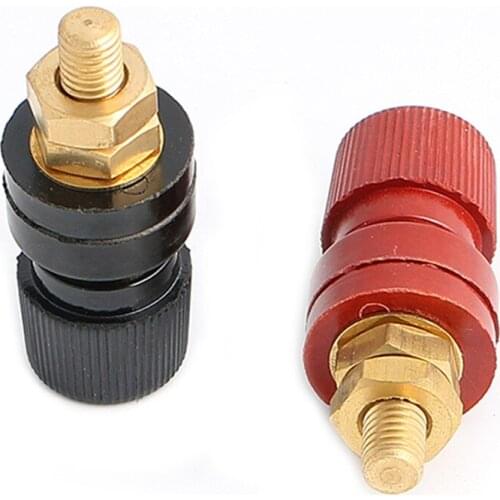 M8 8MM Copper Posts Terminal Binding Post for 5/16'' Stud Cable Connection or Extended Jumper Welding Machine Inverter Connector