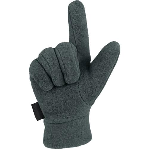 Man Outdoor Riding Fleece Gloves Winter Light Thermal Sports Full Finger Glove Running Jogging New