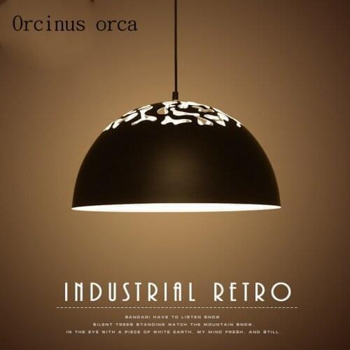 Nordic iron art simple retro lighting restaurants bars industrial wind creative personality chandelier free shipping