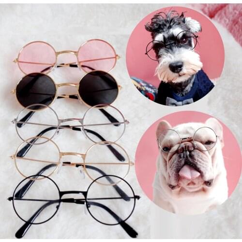 Cats Glasses for Pet Products Sunglasses For Little Dogs Cat Eye Wear Pet Sunglasses Photos Prop Small Teddy Schnauzer Bulldog