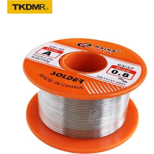 100g No-clean Desoldering Braid Mechanic Rosin Core Tin Wire Roll 0.5-1.5mm 63/37 with Flux 2.0% For Electrical Soldering Wires