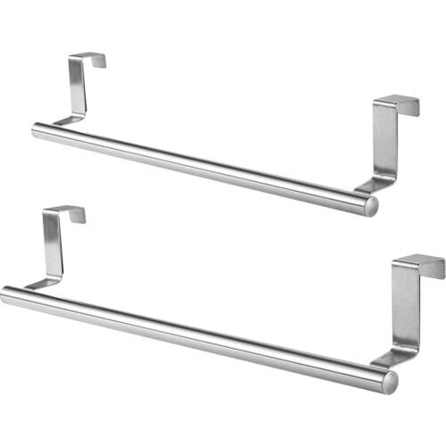 Bathroom Kitchen Hanging Towel Rack Cabinet Door Wall Mounted Towel Holder Stand Cabinet Door Back Kitchen Accessories Home