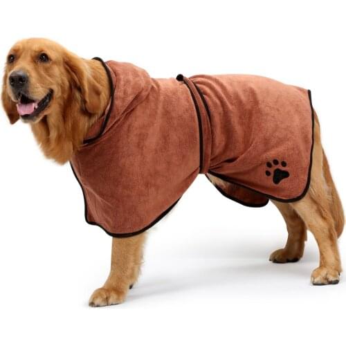 Pet Dog Towel Super Absorbent Dog Bathrobe Microfiber Bath Towels Quick-Drying Cat Bath Towel 2 Colors XS-XL Pet Towel