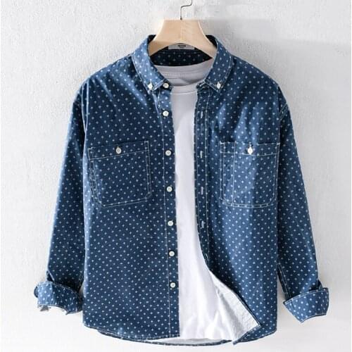 2021 Spring new arrival 100% cotton brand shirt men fashion comfortable shirts for men print shirt male chemise camisa tops
