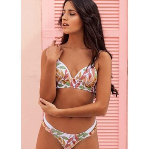 Swimsuit women bikini set 2020 Europe and the United States hot selling sexy small fresh ladies split swimsuit bandeau bikini