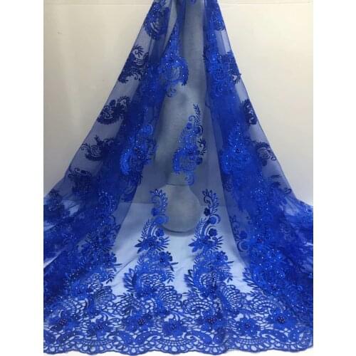 5 yards/piece 3D fllower evening dress french tulle lace for bride dress diy african lace fabric women wedding party dresses