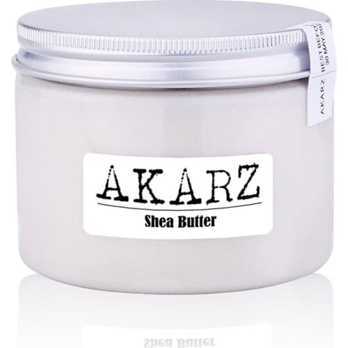 AKARZ brand Famous high-quality Shea Butter origin West Africa white solid Skin body face care Cosmetic raw materials base oil