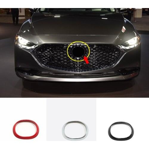 High Quality ABS Plastic For Mazda CX-30 2020 2021 accessories Car Front frame Decoration Cover Trim Sticker car styling 1pcs