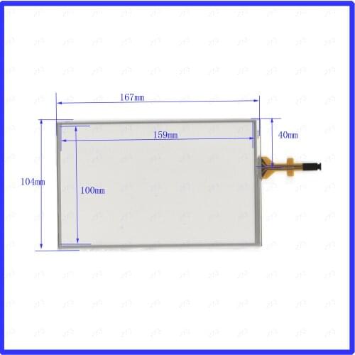 ZhiYuSun 7256 167*105mm this is compatible 7inch 4-wire resistive touch panel TPM7256 for Car DVD