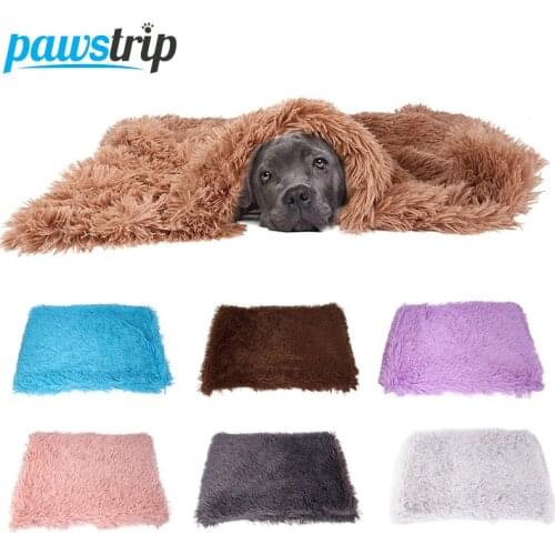 Winter Dog Bed Mat Soft Fleece Puppy Cushion Warm Cat Sleeping Bed For Small Large Dogs Cats Fleece Dog Blanket Cama Perro S/M/L