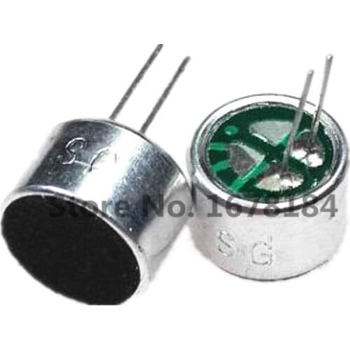 10pcs/lot 9X7mm Capacitive Electret Microphone Pick-Up Sensitivity 52D