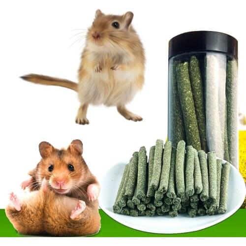 2021 New Natural Rabbit Hamster Grass Chew Sticks Pet Food Toy Natural Snack For Rabbit Hamsters Chinchillas Squirrel