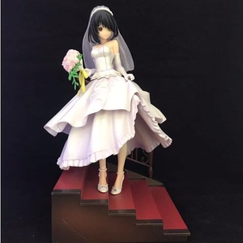 23cm Wedding dress Tokisaki Kurumi DATE A LIVE Action figure toys doll collection Christmas gifts