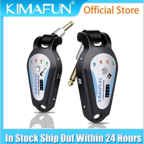 2.4G Guitar Bass Wireless System,Rechargeable Electric Guitar Wireless Transmitter Receiver Set