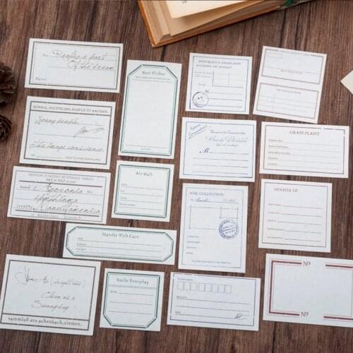 Letters Memo Label Remark Tool Scrapbooking Mini Note Labels Design Written Paper DIY Hobby Craft Stationery Diary Making