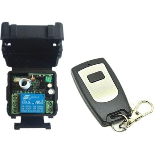 DC12V 24V 1CH Remote Control Light Switch Relay Output Radio Receiver Module and Waterproof Transmitte Garage Doors